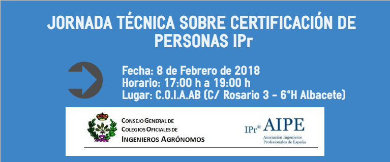 JORNADA TÉCNICA SOBRE CERTIFICACIÓN DE PERSONAS IPr