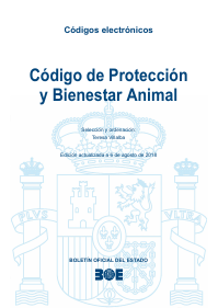 Publicación BOE: Código de Protección Y Bienestar Animal