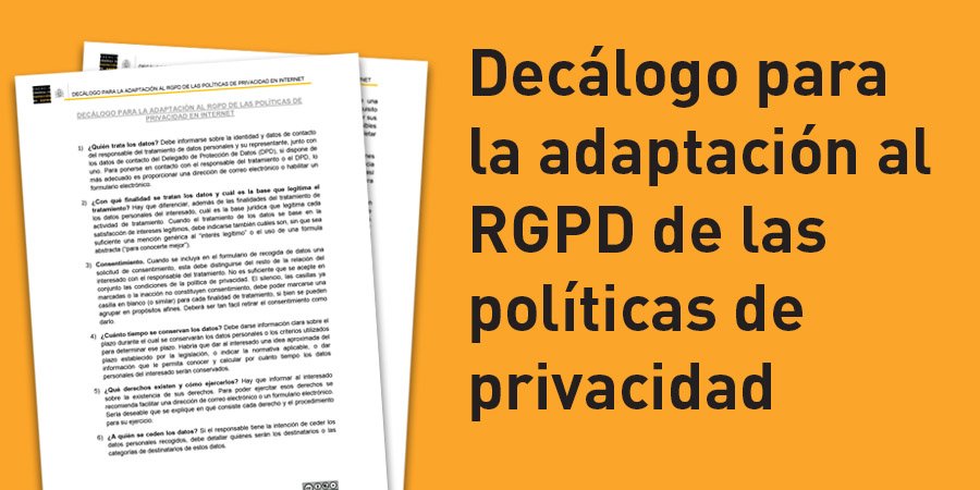 Mi empresa_Decálogo para adaptar tus políticas de privacidad al RGPD
