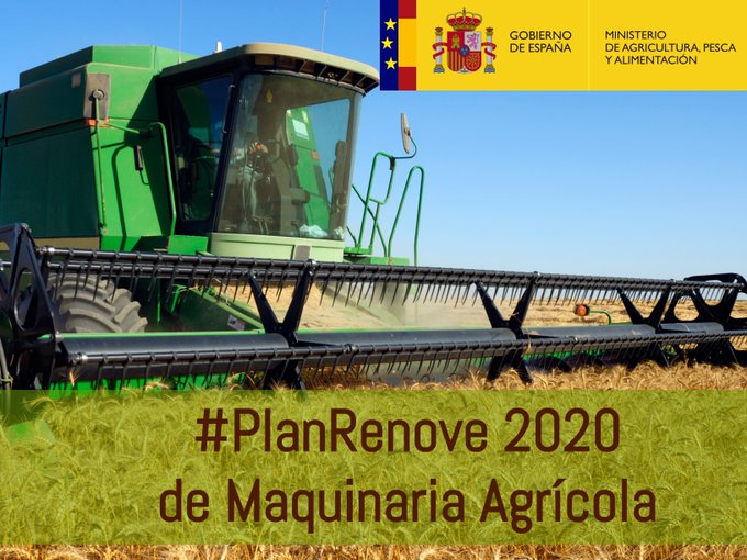 Plan Renove 2020. Maquinaria Agrícola