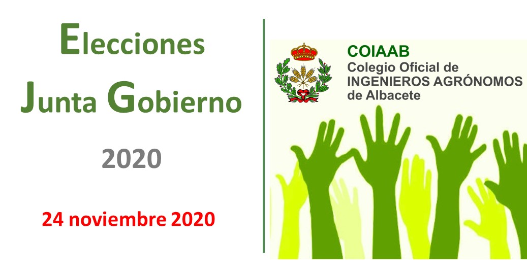 Información Elecciones Junta de Gobierno del COIAAB 2020