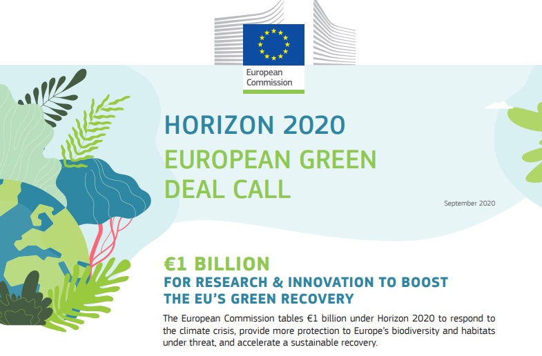 Convocatoria del Programa Europeo Horizonte 2020 en el ámbito del Pacto Verde Europeo