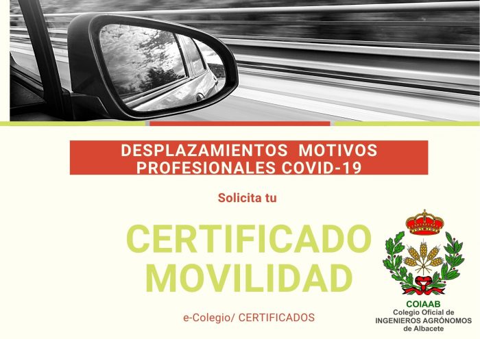 Certificado justificación desplazamientos por motivos laborales_COVID-19