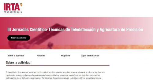 III Jornadas Científico-Técnicas de Teledetección y Agricultura de Precisión