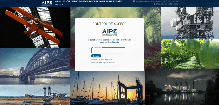 Nueva web funcional de la Asociación de Ingenieros Profesionales Registrados AIPE