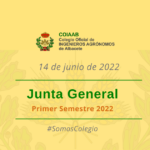Convocatoria Junta General COIAAB. 1º semestre de 2022