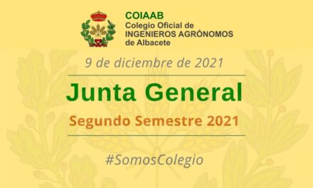 Convocatoria Junta General COIAAB: 9 de Diciembre de 2021
