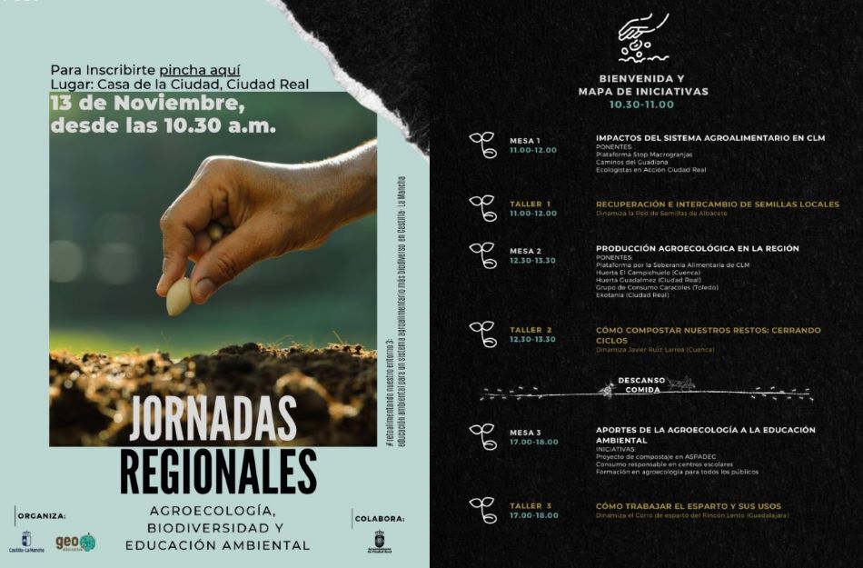 JORNADAS REGIONALES “AgroecologÃ­a, biodiversidad y educaciÃ³n ambiental en Castilla- La Mancha”