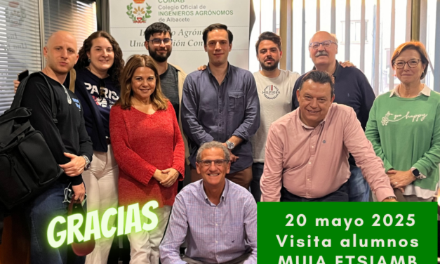 Los alumnos del Máster Universitario de Ingeniería Agronómica visitan el Colegio
